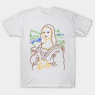 Simple Mona Lisa T-Shirt